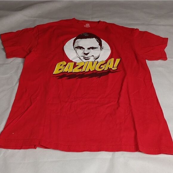 Ripple junction MEN'S the big bang theory BAZINGA shirt size L - Picture 1 of 8